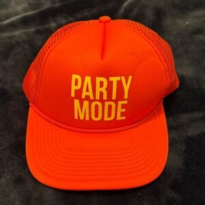 "PARTY MODE" TRUCKER HAT